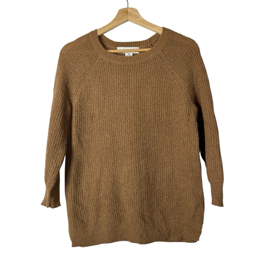 Sag Harbor Light Camel Brown Pullover Crewneck Sweater M